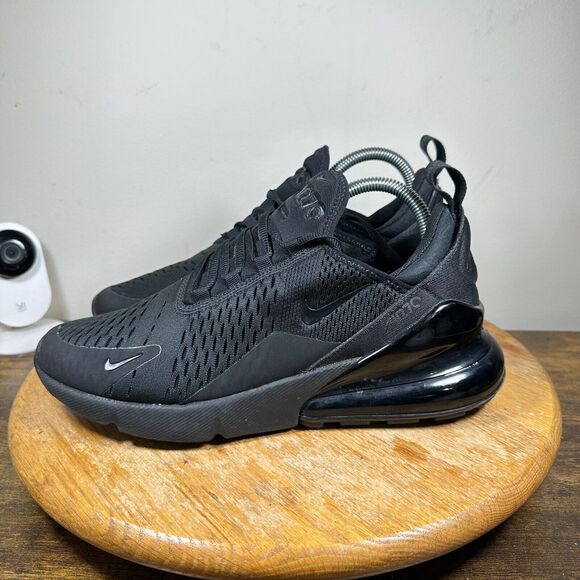 Nike Air Max 270 Women's Size 9.5 Black White Shoe Sneakers AH6789-006 - Picture 3 of 8